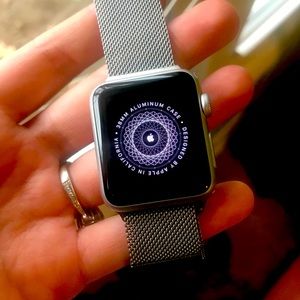 Apple IWatch with stainless steel magnet band